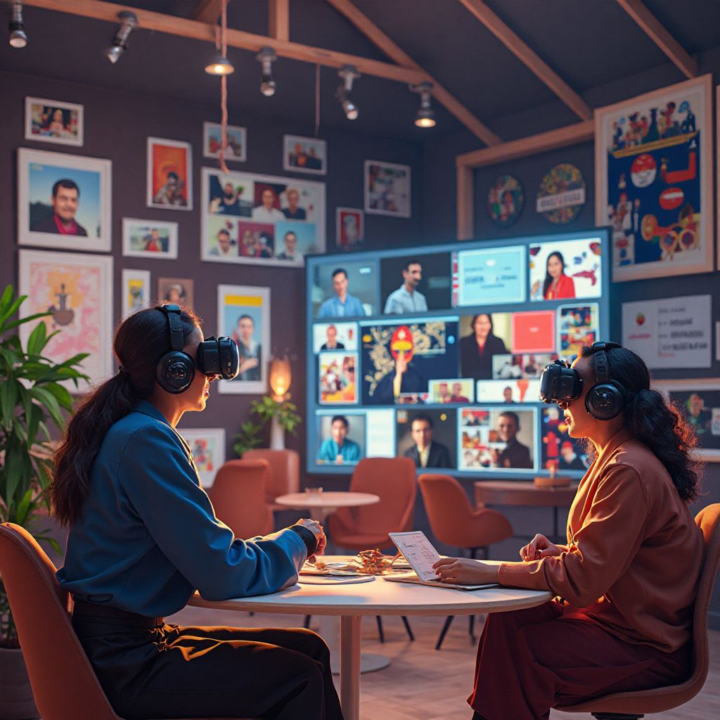 Virtual reality cultural exchange program